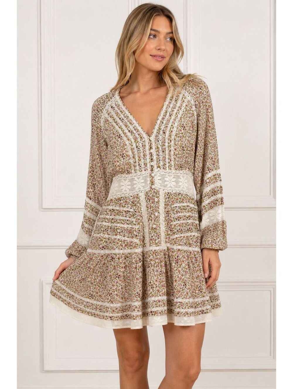 Veronica Beard Addilyn Floral Mini Dress